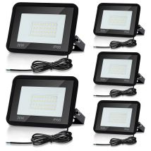 5x30W Projecteur led Eclairage Extérieur led IP66 Projecteur à led Spot Led Extérieur Blanc froid pour Garage,Jardin,Terrasse - Swanew