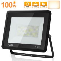 Swanew - Projecteur led projecteur extérieur projecteur extérieur IP66 applique 100W Blanc chaud