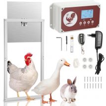 Puerta automática para gallinero sensible a la luz, resistente al agua IP44 de 7,8 w, abridor automático de puerta para gallinero con temporizador.