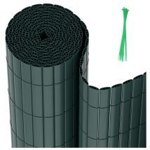 Pvc Sichtschutzmatte Sichtschutzzaun Balkon Windschutz Sichtschutz für Zaun Grün 80x800cm - Swanew