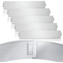 Rasenkante Metall Beeteinfassung Mähkante Verzinkt Wegbegrenzung Beetumrandung Palisade 100x18cm 25m - Swanew