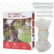 Swanew - Rete di sicurezza in nylon per balconi resistente ai raggi uv, trasparente 3x8m