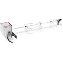 Set de brochettes Broche bbq pour grill 117 cm incl. moteur en acier inoxydable, 220V - 240V Rôtissoire pour Barbecue - Swanew