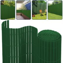 Sichtschutzmatte pvc Sichtschutzzaun Windschutz fur Garten Balkon und Terrasse, Grün 160x400cm - Swanew