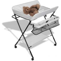 SWANEW Table à langer baignoire table à langer matelas à langer pliable avec coussin