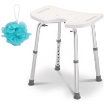 Swanew - Tabouret de douche,Tabouret de salle de bain,Siège de douche réglable en hauteur tabouret de douche ergonomique pieds antidérapants charge