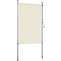 Tenda verticale Tenda a rullo per esterni Protezione anti-UV Tenda per esterni con barre telescopiche senza foratura 150 x 270 cm Beige - Swanew