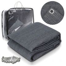 Toldo impermeable alfombra camping tienda suelo lona exterior picnic cubierta caravana - Gris - 300x500cm - Swanew