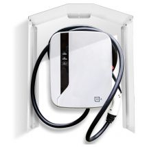 Swanew - Wallbox protection contre les intempéries acier inoxydable y compris accessoires pour station de recharge - 45 x 40 x 20 cm