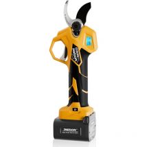 Swansoft - 30mm sécateur électrique avec Anti-coupure et contrôle progressif, 16.8V 2x2Ah, 0.9kg cisaille sans fil légère pour jardin et verger PRU-30