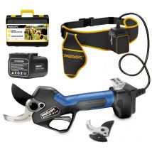 45mm Akku-Astschere, Professionelle Akku-Gartenschere mit Progressiv, 25V 2x4Ah 1150W leistungsstarke elektrische Schere für Weinberge und Obstgärten