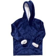 Plaid manche a Capuche Enfant Bleu Home Deco Kids