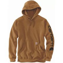 Sweatshirt Carhartt Sleeve Logo Hooded Marron t.m - K288-BRN-M