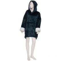 Plaid sweatshirt à capuche bleu égéen l-xl Atmosphera Créateur D'intérieur