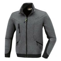 Sweat-shirt avec fermeture homme Beta 7634G - Gris clair - l - Gris clair