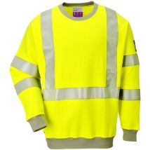 Sweatshirt fr antistatique Hi-Vis couleur : Jaune taille xxxl Portwest
