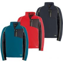 Sweat-shirt de travail Kapriol Tech avec fermeture éclair courte - XL - Pétrole