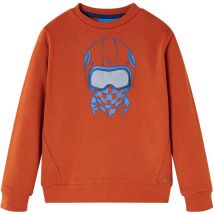 Sweat-shirt pour enfants rouillé clair 128 Vidaxl 968656