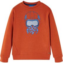 Sweat-shirt pour enfants rouillé clair 140