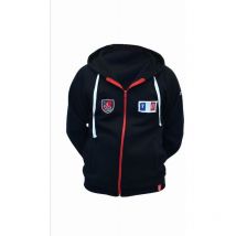 Sweat zippé à capuche - tricots bonnemaille - France Boudu Bleu T.3XL