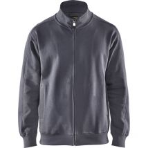 Sweat de travail zippé 3349 - Gris clair s