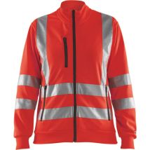 Sweat de travail zippé haute visibilité femme 3308 - Rouge fluo L