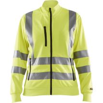 Sweat de travail zippé haute visibilité femme 3308 - Jaune fluo s