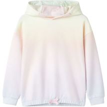 Sweatshirt à capuche pour enfants blanc étincelant 104