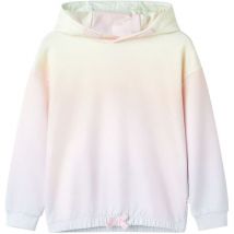 Sweatshirt à capuche pour enfants blanc étincelant 116