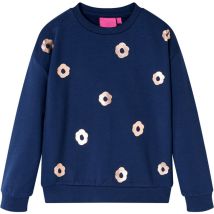 Sweatshirt pour enfants bleu marine 128 Vidaxl 964506