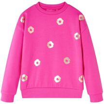 Sweatshirt pour enfants rose foncé 92 vidaXL249445
