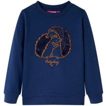 Sweatshirt pour enfants bleu marine 92