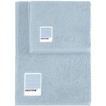 Pantone - Set di Asciugamani 1+1 composto da Ospite 40x50cm + Viso 50x100cm, Certificato Oeko Tex, Azzurro - Sweet Home