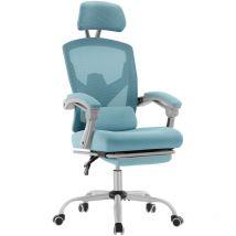 Sweetcrispy - Chaise de Bureau, Fauteuil de Bureau en Maille avec Support Lombaire Chaise d'ordinateur pivotante Confortable à Haut Dossier