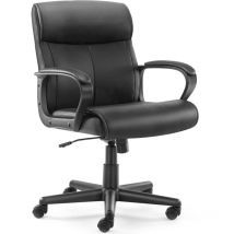 Sweetcrispy - Fauteuil de Bureau Cuir pu Chaise de Bureau Erconomique Hauteur Réglable Dossier Inclinable Rembourré