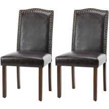 Sweetcrispy - Lot de 2 chaises de salle à manger, élégantes et belles chaises modernes, chaises de cuisine rembourrées, chaise de salle à manger au