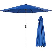 Sweetcrispy - Sonnenschirm mit uv Schutz Schutzhülle Kurbel Knickbar Alu Rund Balkon Terrasse Garten Balkonschirm Kurbelschirm Marktschirm