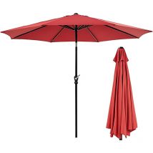 Sweetcrispy - Sonnenschirm mit uv Schutz Schutzhülle Kurbel Knickbar Alu Rund Balkon Terrasse Garten Balkonschirm Kurbelschirm Marktschirm