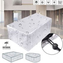 Choyclit - Housse de table de terrasse, housse de meubles de canapé d'angle, housse imperméable pour meubles d'extérieur, housse de protection