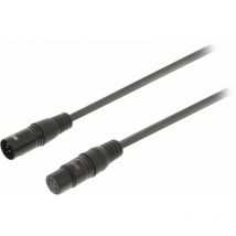 Sweex - Cable xlr Digital Macho de 5 Pines - xlr Hembra de 5 Pines de 3,0 m Gris Oscuro NE550642839