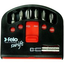 Juego de puntas atornillador swift ph/pz 7-pcs. pz/ph/bh Felo 02060326