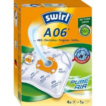 Swirl 06 EcoPor A06, Sacchetti per aspirapolvere Airspace, 4 Pezzi, Materie Prime