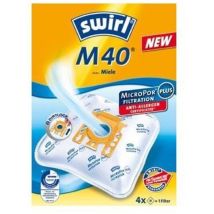 Swirl – Sacchetto per aspirapolvere M 40 MP Plus AirSpace – 4 sacchi e 1 filtro – Bianco