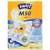 Swirl M 50 MP Plus AirSpace – Sacchetti per aspirapolvere – 4 pz – Filtrazione 99,99% – Bianco