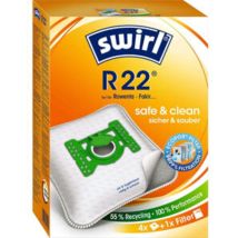 Sac pour aspirateur – 4 sacs Ecopor – SWIRL N74 – Matériaux, Quantité par pack