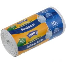 Swirl - swirl sacs poubelle antibacteriens 43x40cm 10l 37p -