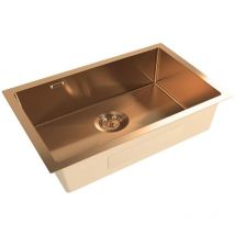 Swiss Aqua Technologies - Aurum Edelstahl-Spüle, 68x45x21 cm, Roségold (SATSINK6845BRGU)