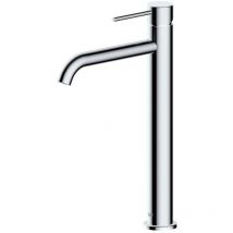 Swiss Aqua Technologies - Aurum high single lever basin mixer 30.8 cm in stainless steel, without pop-up waste, glossy chrome (SATBAUR285CR)