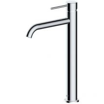 Swiss Aqua Technologies - Aurum mitigeur lavabo haut 30,8 cm en acier inoxydable, à levier, sans vidage, chrome brillant (SATBAUR285CR)