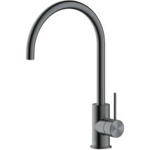 Swiss Aqua Technologies - Aurum Sink mixer 36.3 cm with lever and swivel arm, Brushed Metal (SATBAUR280BGM)